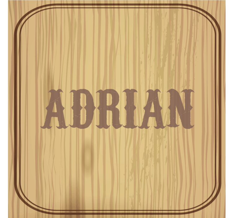 Untersetzer personalisiert Benutzerdefinierter name - TenStickers