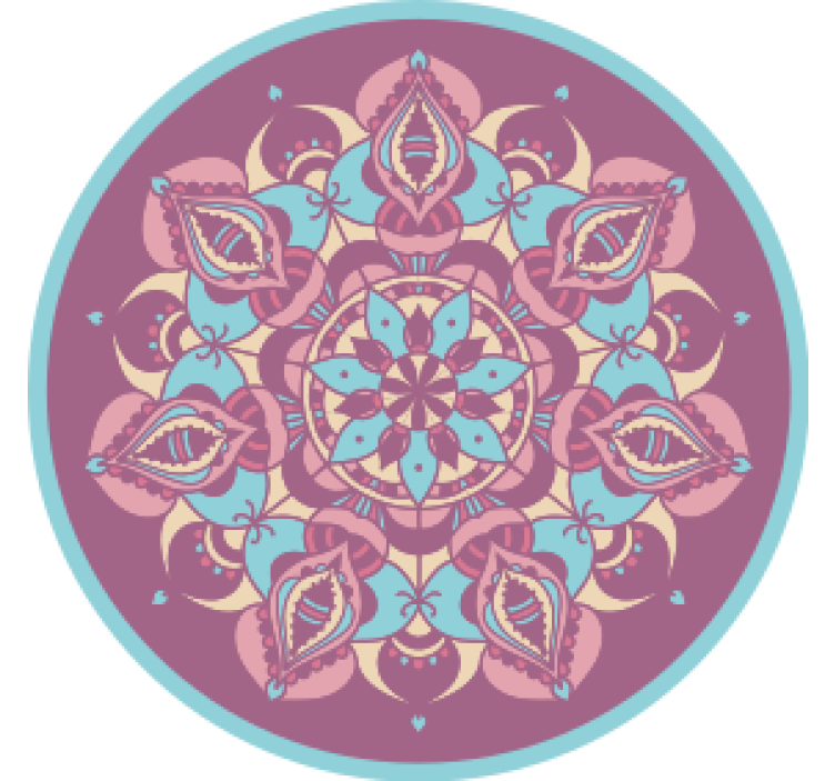 Untersetzer modern komplexes florales mandala - TenStickers