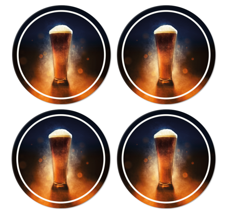 Untersetzer Bier Frisches bierdesign - TenStickers
