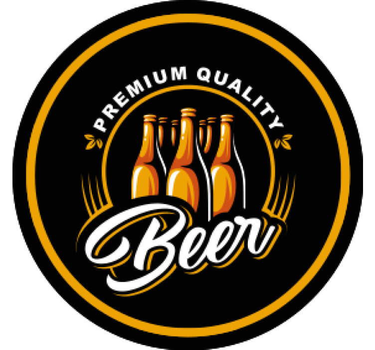 Untersetzer bier premium qualität getränkemarke - TenStickers
