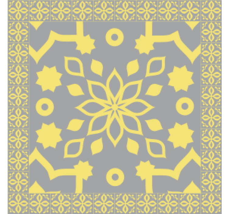 Untersetzer mit filigranem botanischen muster - TenStickers