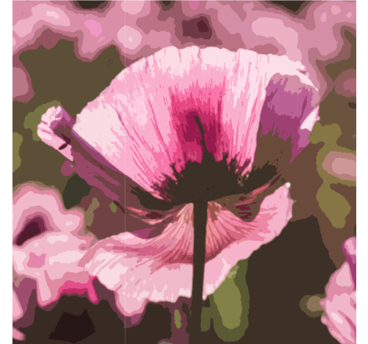 Untersetzer modern mit strahlendem pflanzenmotiv - TenStickers