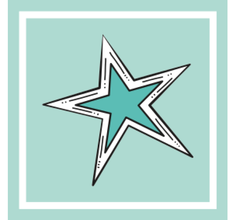 Untersetzer bier mit sternen grafik akzent - TenStickers