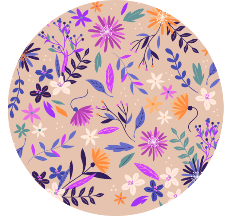 Untersetzer Blumen Lilane blumen - TenStickers