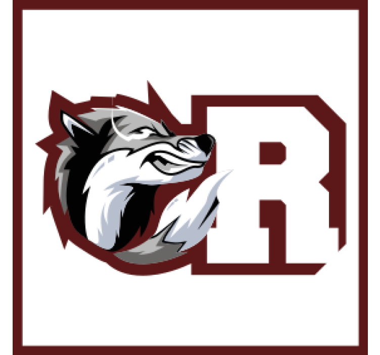 Untersetzer personalisiert Grauer wolf personalisiert - TenStickers