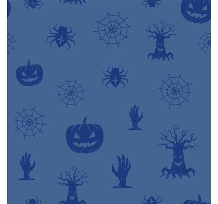 Halloween untersetzer mit gruseligem schattenmuster - TenStickers