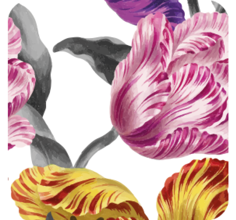 Untersetzer modern mit lebhaften botanischen motiven - TenStickers