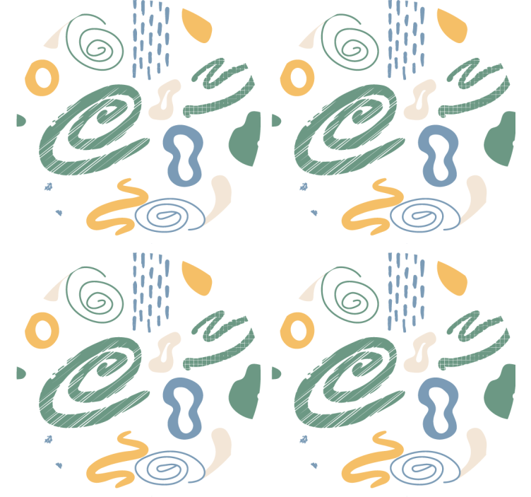 Untersetzer mit abstrakten wirbelmustern - TenStickers