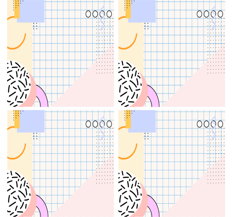 Untersetzer modern mit geometrischem muster - TenStickers