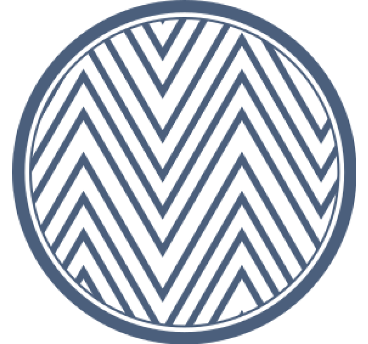Untersetzer mit chevron-muster oberfläche - TenStickers
