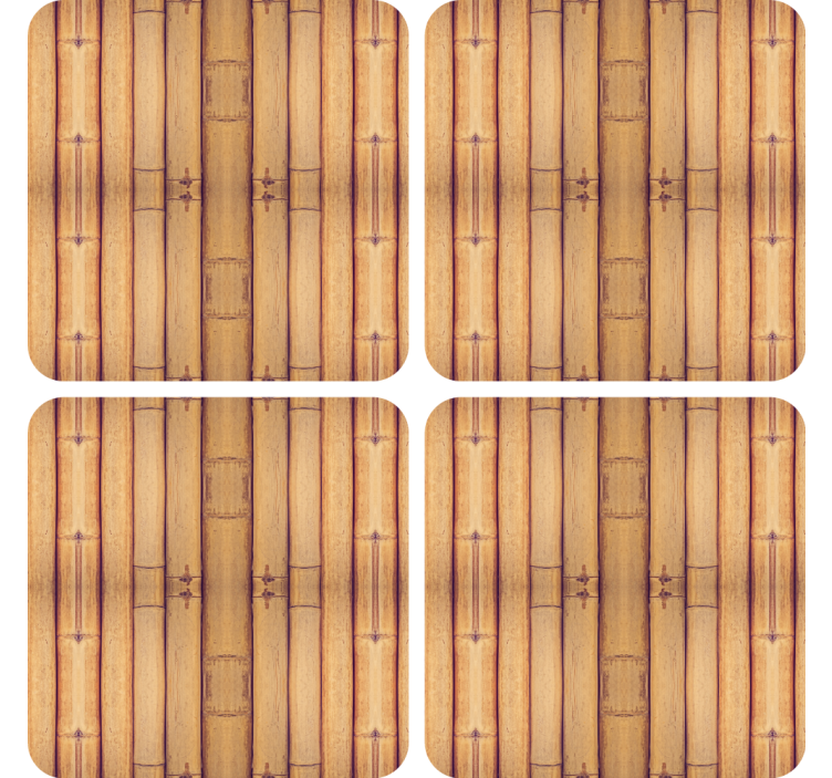 Untersetzer mit strukturierten bambusoberfläche - TenStickers