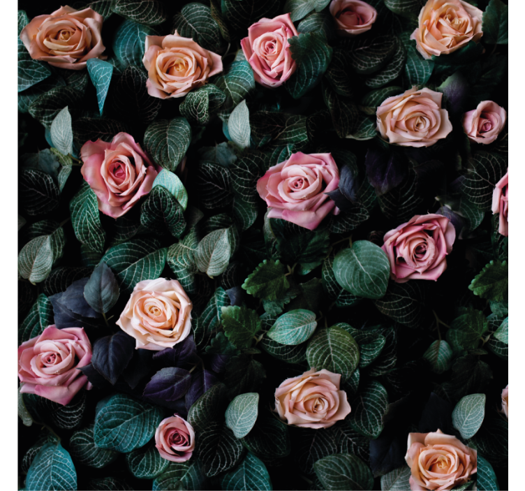 Untersetzer geek mit romantischem blumenmuster - TenStickers