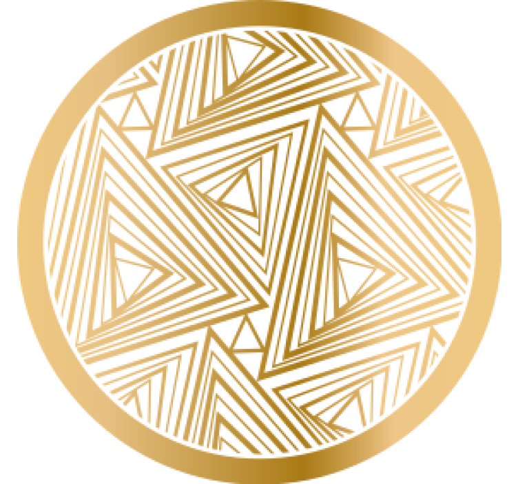 Untersetzer mit geometrischem dreiecks-muster - TenStickers