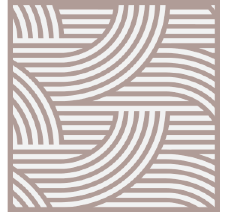 Untersetzer mit geschichtetem linienmuster - TenStickers