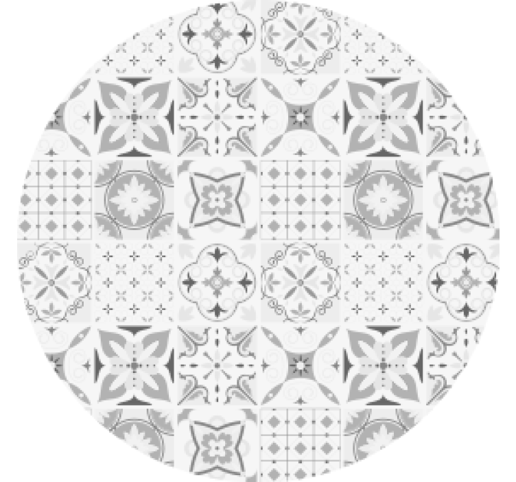 Untersetzer geometrisches blumenarrangement - TenStickers
