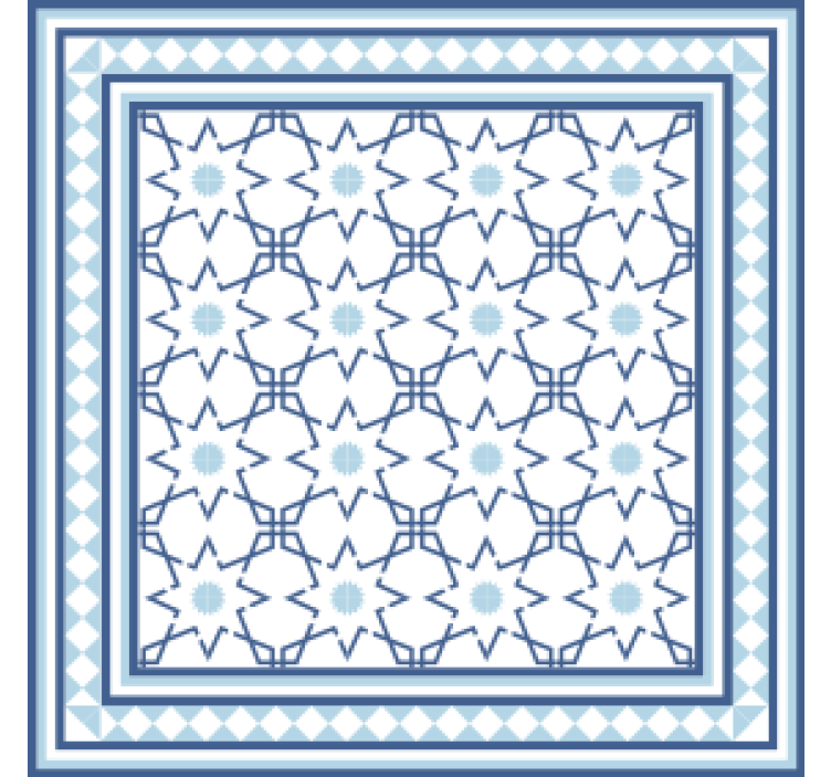 Untersetzer mit geometrischem motiv - TenStickers