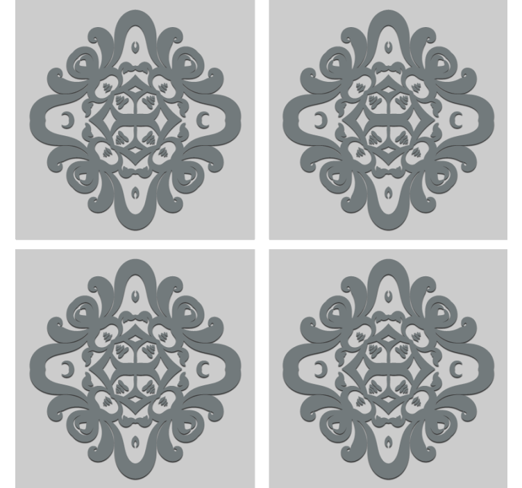 Untersetzer mit filigranem musterdesign - TenStickers