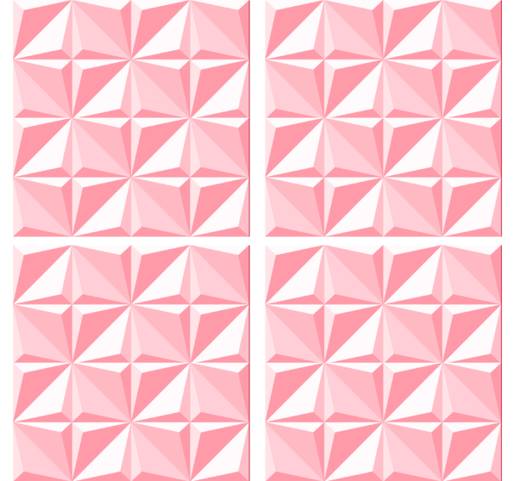 Untersetzer mit strukturiertem geometrischen muster - TenStickers