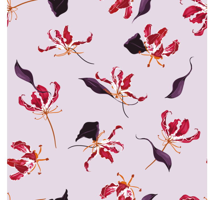 Untersetzer mit floraler motiveleganz - TenStickers