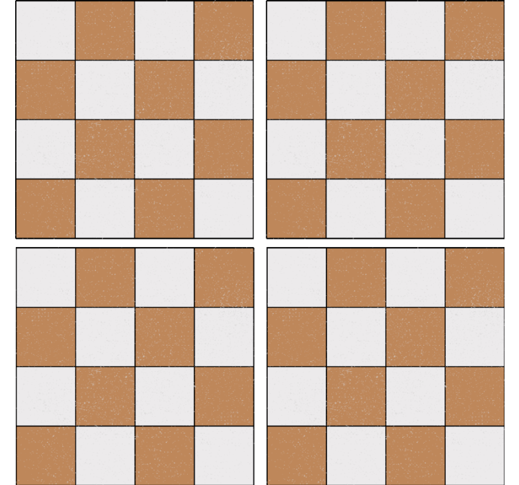 Untersetzer mit quadratischer strukturfläche - TenStickers