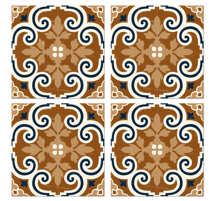 Untersetzer Fliese Fliesen im zementstil - TenStickers