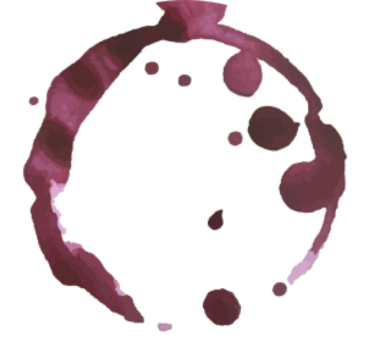 Untersetzer weinflecken - TenStickers