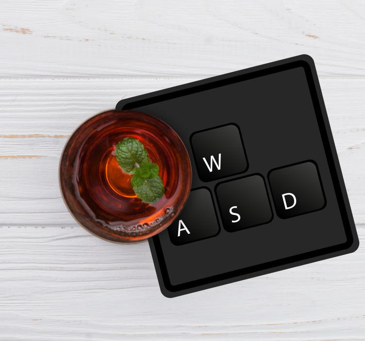 Untersetzer Freak Tastaturtasten einfarbig - TenStickers