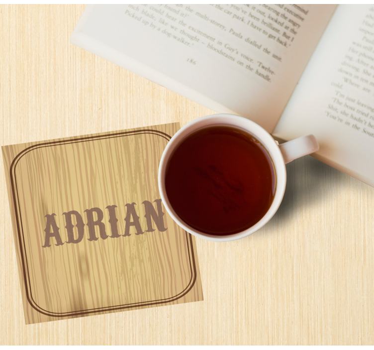 Untersetzer personalisiert Benutzerdefinierter name - TenStickers