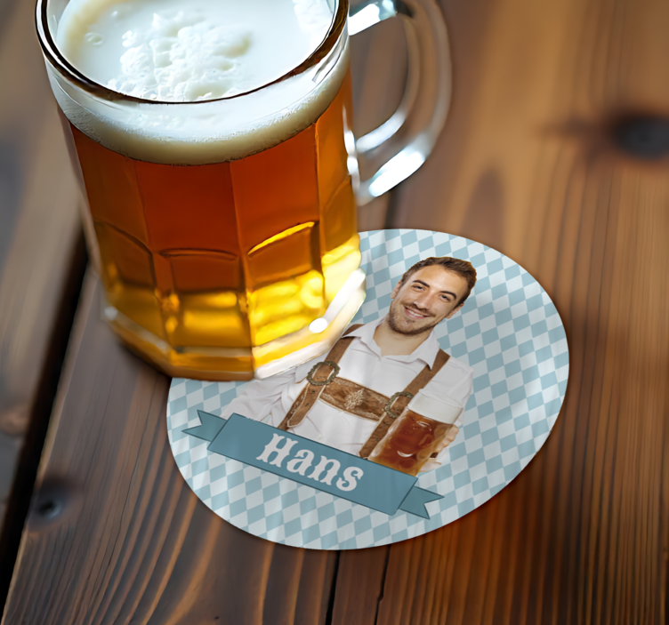 Personalisierte Untersetzer rundes individuelles - TenStickers
