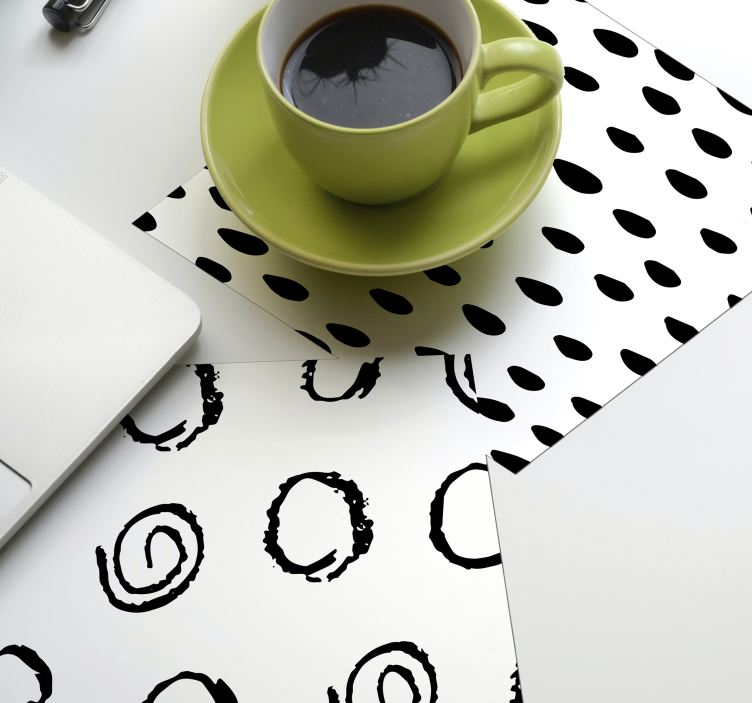 Untersetzer Modern Verschiedene Muster - TenStickers