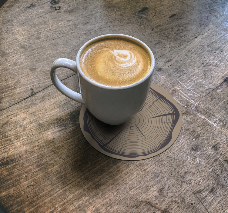 Untersetzer Vintage Baumstamm - TenStickers