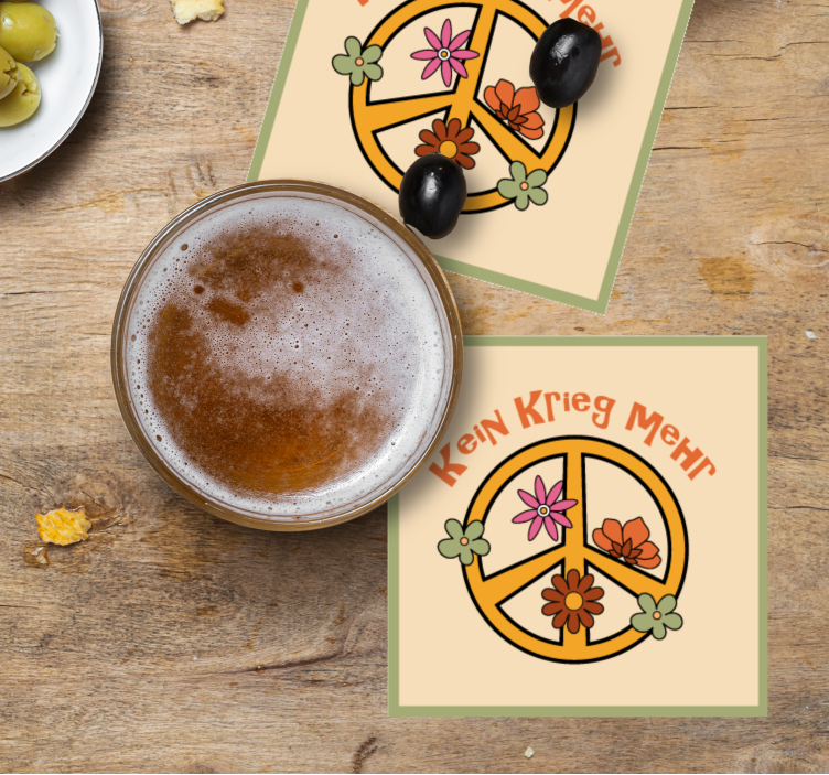 Untersetzer Vintage Kein krieg mehr - TenStickers