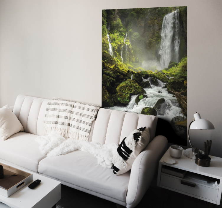 Landschaft wasserfall poster - TenStickers