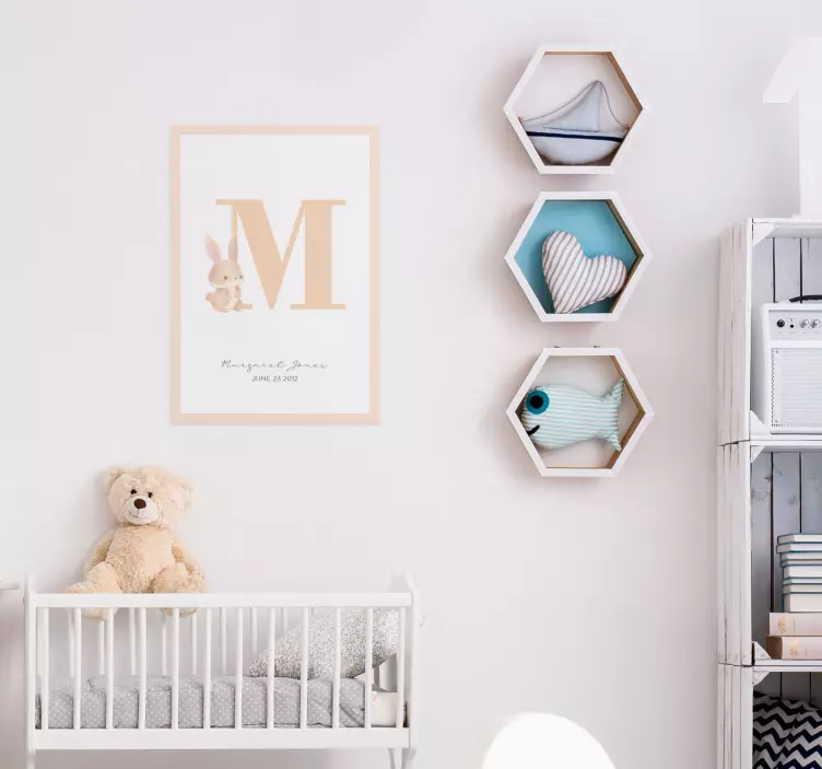 Benutzerdefiniertes anfängliches anpassbares poster - TenStickers