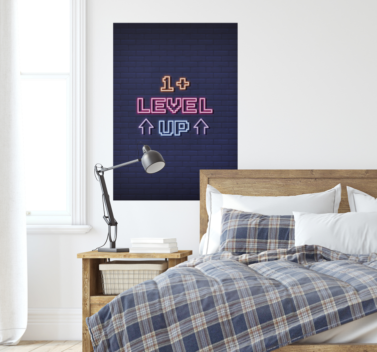 Gaming-level-up-game-poster - TenStickers