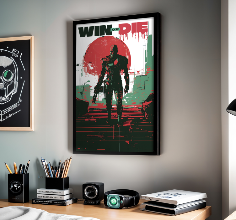 Gaming Poster cyber-android - TenStickers