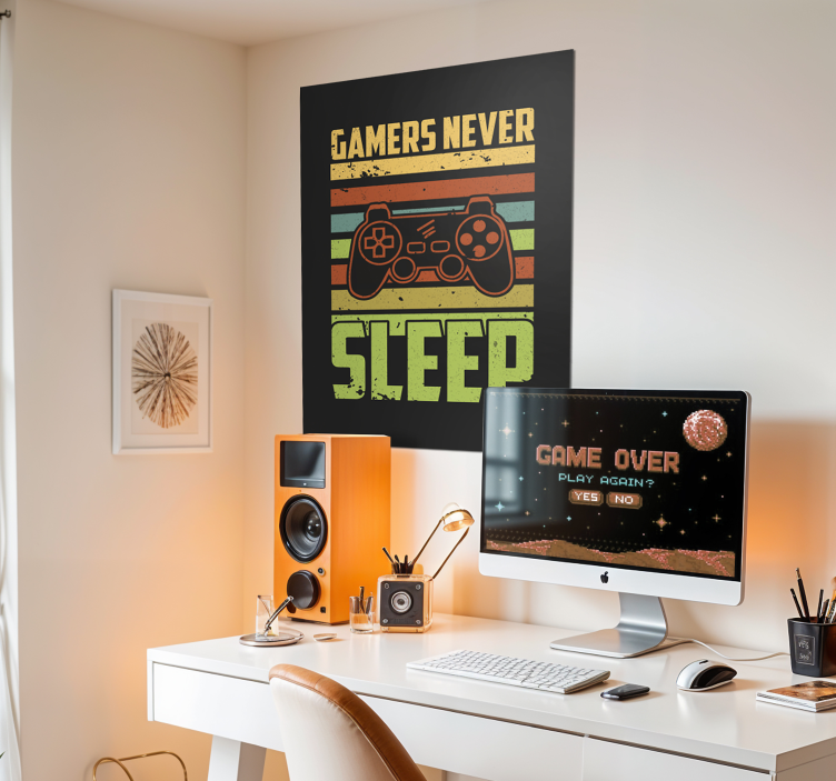 Gaming Poster retro-design - TenStickers