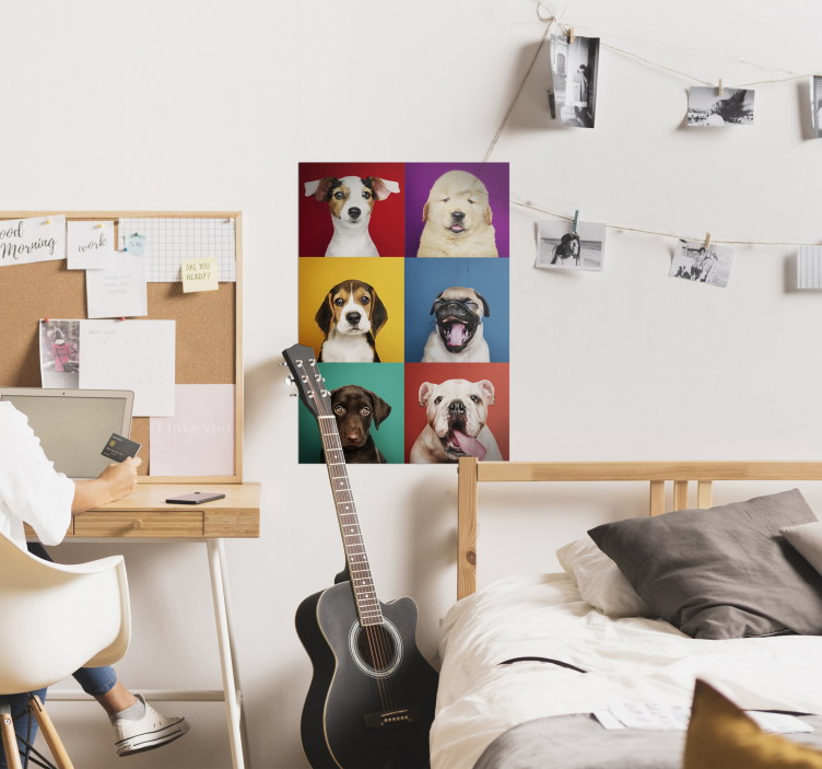 Hundewelpen-poster-print-design - TenStickers