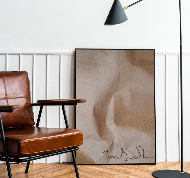 Poster abstrakt alte papierunterschrift - TenStickers