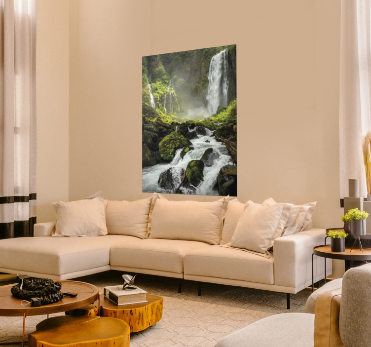 Landschaft wasserfall poster - TenStickers