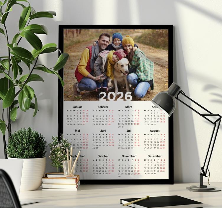 Personalisierte poster kalender 2026 - TenStickers