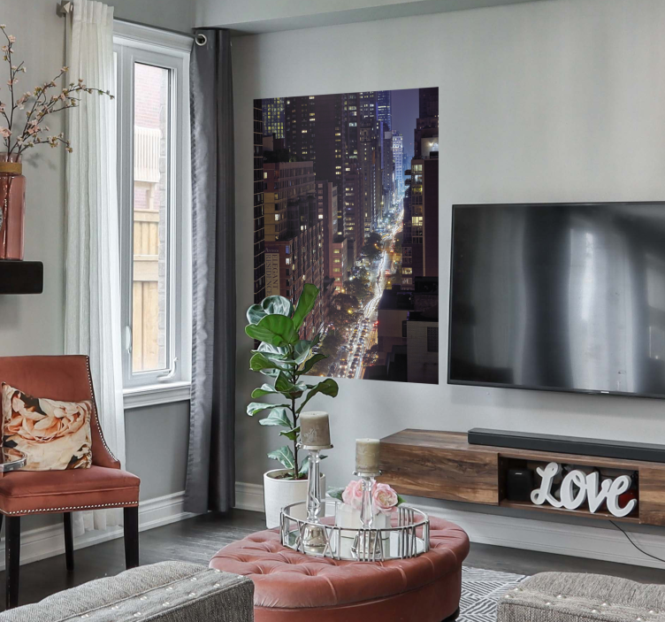 Plakat mit gebäuden in new york city - TenStickers