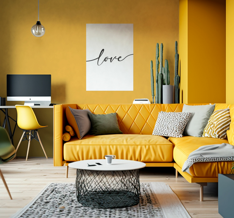 Wandposter mit Zitat Love - TenStickers