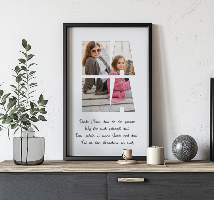 Poster sonstige Events danke dir mama - TenStickers