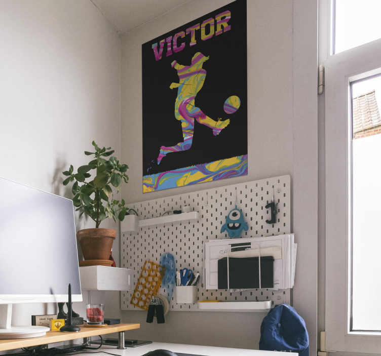 Kick-poster für fußballspieler - TenStickers
