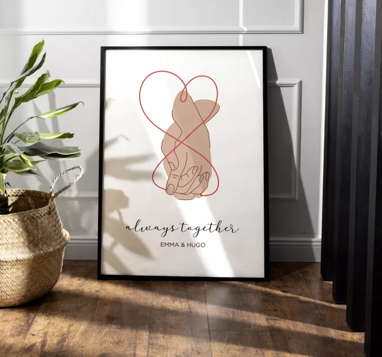 Poster Hauptschlafzimmer Immer zusammen - TenStickers