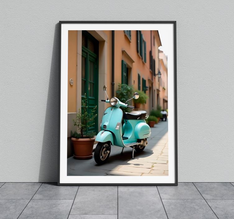 realistisches Fotoposter vespa - TenStickers