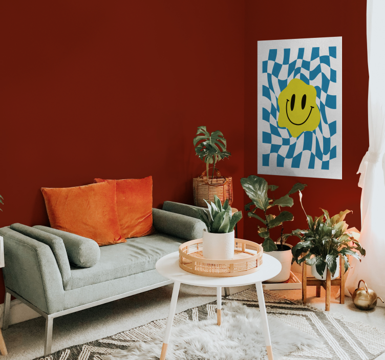 Smiley grooviger posterdruck - TenStickers