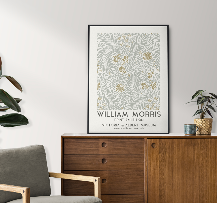 Vintage blumen drucken poster - TenStickers