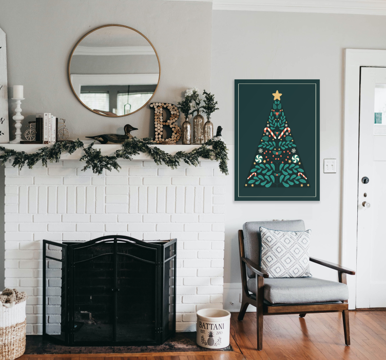 Weihnachtsbaum-plakatdruck - TenStickers